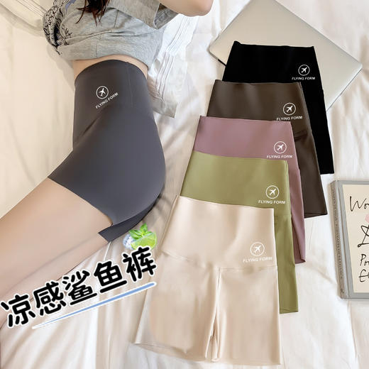 【秒杀❗️9.9/件🔥性感三分鲨鱼裤】秒变细腰蜜桃臀，瑜伽鲨鱼裤，显瘦10斤，穿上就是“小腰精”，鲨鱼裤皮打底裤，亲肤舒适骑行裤+健身+休闲L 商品图0