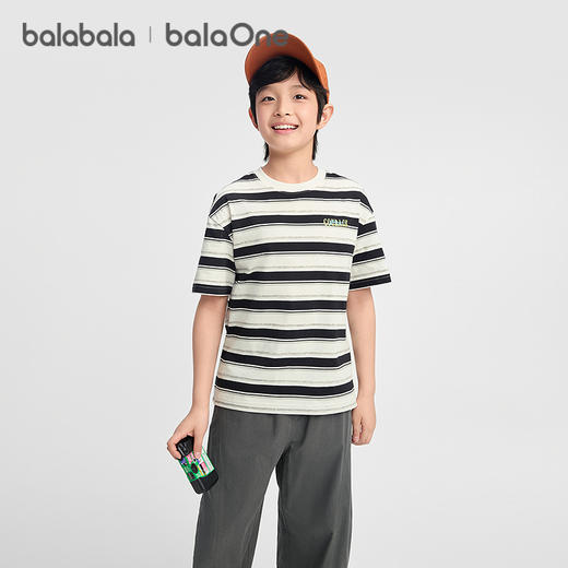 【balaOne】巴拉巴拉童装男童短袖t恤儿童2026新款夏速干纯棉上衣 商品图2