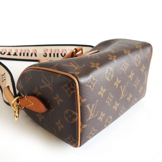 【95新】LV路易威登SPEEDY系列M46234老花黑肩带speedy 20手提单肩包女士090326AK05 商品图7