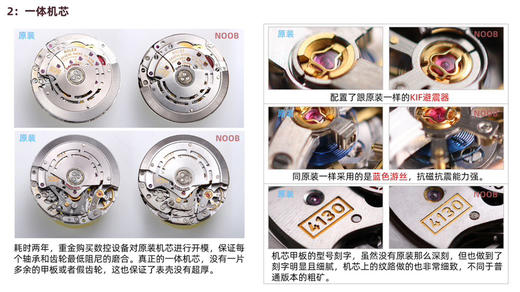 NOOB出品🆕N厂新款白金迪通拿陨石面出货 专属Cal.4130自动上链机芯，厚度和正品一致，全部功能100%完全实现 采用天然陨石打磨而成的表盘 正品原版开模乃精品中的精品 不可多得的 复刻良品❕ 商品图10