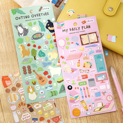 信的恋人兜兜生活日志系列合成纸贴纸 商品图1