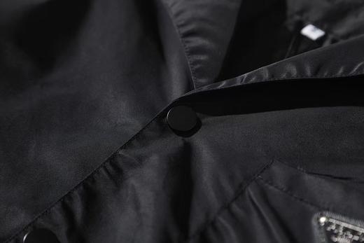 F031233早春新款时尚百搭拉链口袋街头风气质短袖衬衫 商品图8