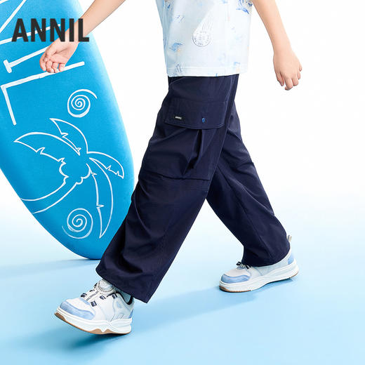 【实体店同款】男童全腰梭织单裤夏季新款安奈儿童装AB626151 商品图2