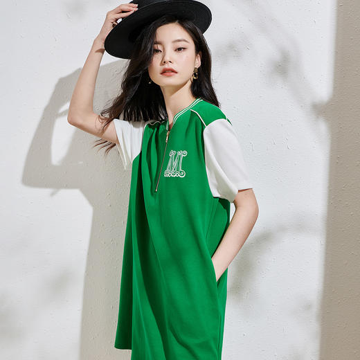 剩L 芳外新款宽松直筒裙显瘦中长款连衣裙女8T22CL1321 商品图1