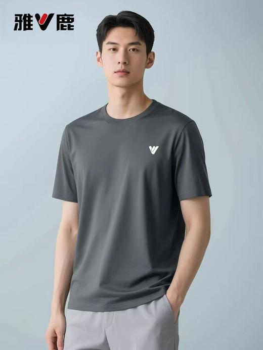 【热卖款】2026款雅鹿全新升级 夏季莱赛尔天丝透气短袖T恤 清爽一夏 男女同款 一衣多穿 商务休闲通用 商品图12