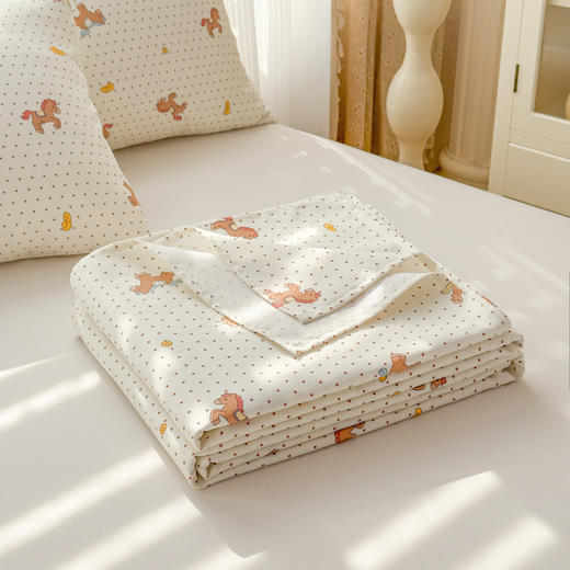 【品牌直发】加倍生活 全新升级原棉老粗布细纱工艺床单凉席三件套-马上发财系列 11色可选yc0318019 商品图7