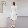 IWY/春季新款米白色西装连衣裙女气质时尚珠宝设计师正装裙Q1306 商品缩略图4
