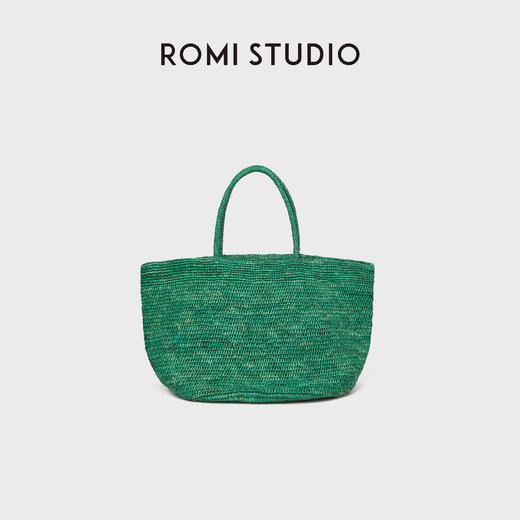 ROMI STUDIO 首饰袋 手工编织细密钩针大容量托特包 RWDRP31542 商品图0