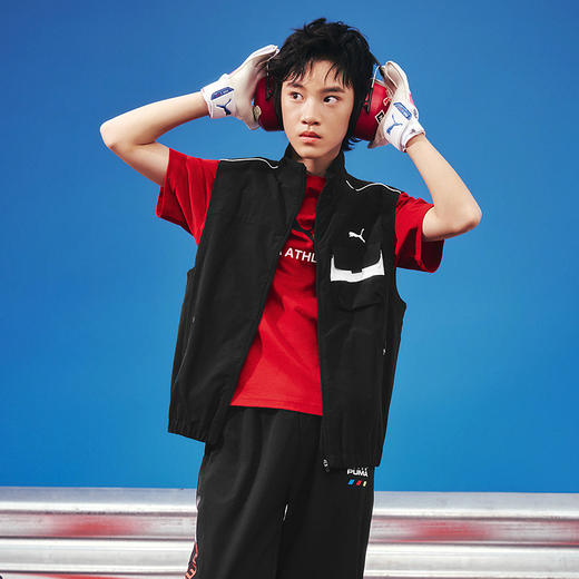 PUMA彪马童装2026夏季新款儿童男童马甲吸湿速干工装风 商品图4