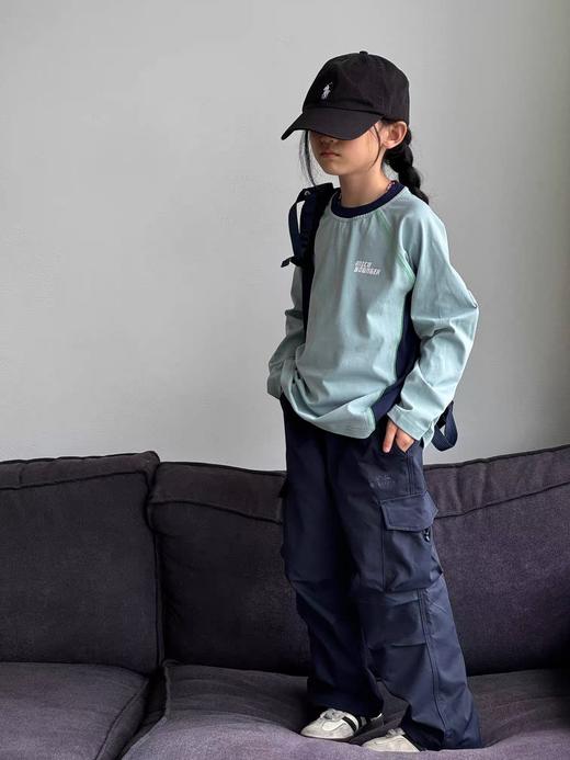 中大童撞色拼接长袖T恤  可配亲子 商品图4