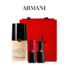【送礼袋】Armani 阿玛尼红标权力彩妆2件套 （权力粉底液30ml+挚爱红黑管口红4g哑光） 香港直邮 商品缩略图0