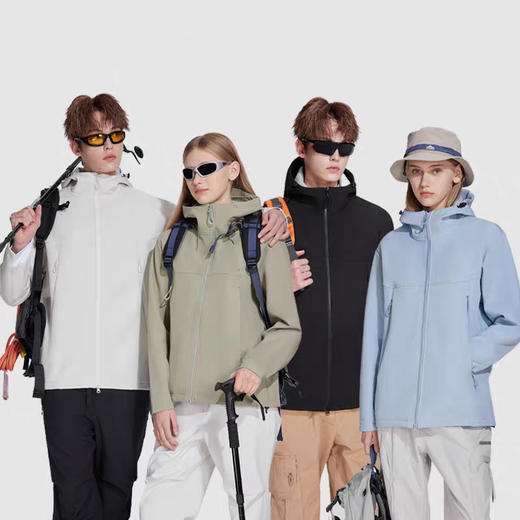 重工复刻鸟家！【Schenvega--情侣山系硬核软壳衣】防水防风、防油防污、抗寒保暖、防刮轻便、不挑年龄、不挑场合、男女同款、适合多种场合穿搭 商品图0