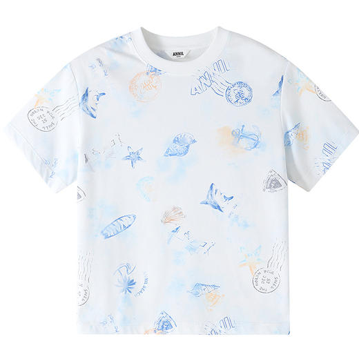 【实体店同款】男童圆领短袖针织衫夏季新款安奈儿童装AB621124 商品图5