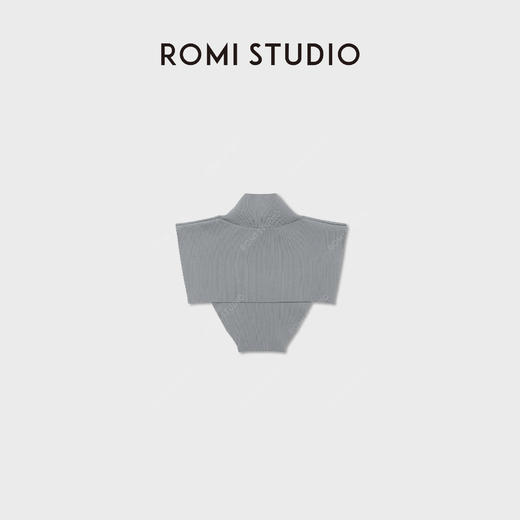 ROMI STUDIO”假领子“高弹精纺针织纱披肩式叠穿假高领RWDSPT2847 商品图1