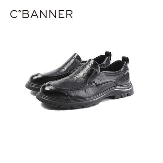 千百度2026春季男鞋清晰纹理有质感 色泽饱满商务休闲A26166681 商品图4