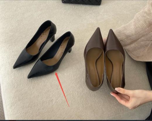 【门店同款】ENJOY春季极简尖头高跟鞋 169144886 商品图0