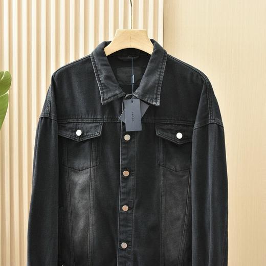 谱拉达 2026男士春秋季新款水洗纯色长袖三角标牛仔外套 商品图4