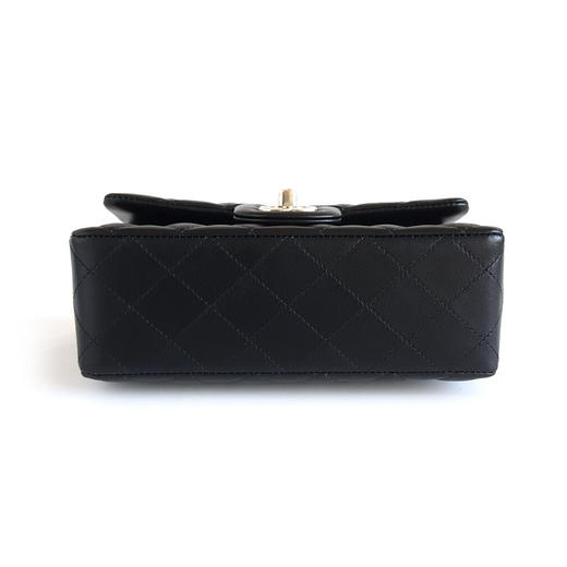 【全新】CHANEL香奈儿CF系列A69900 Y04059 94305黑色淡金扣大迷你mini羊皮CF链条包单肩包女士090326TJ26 商品图5