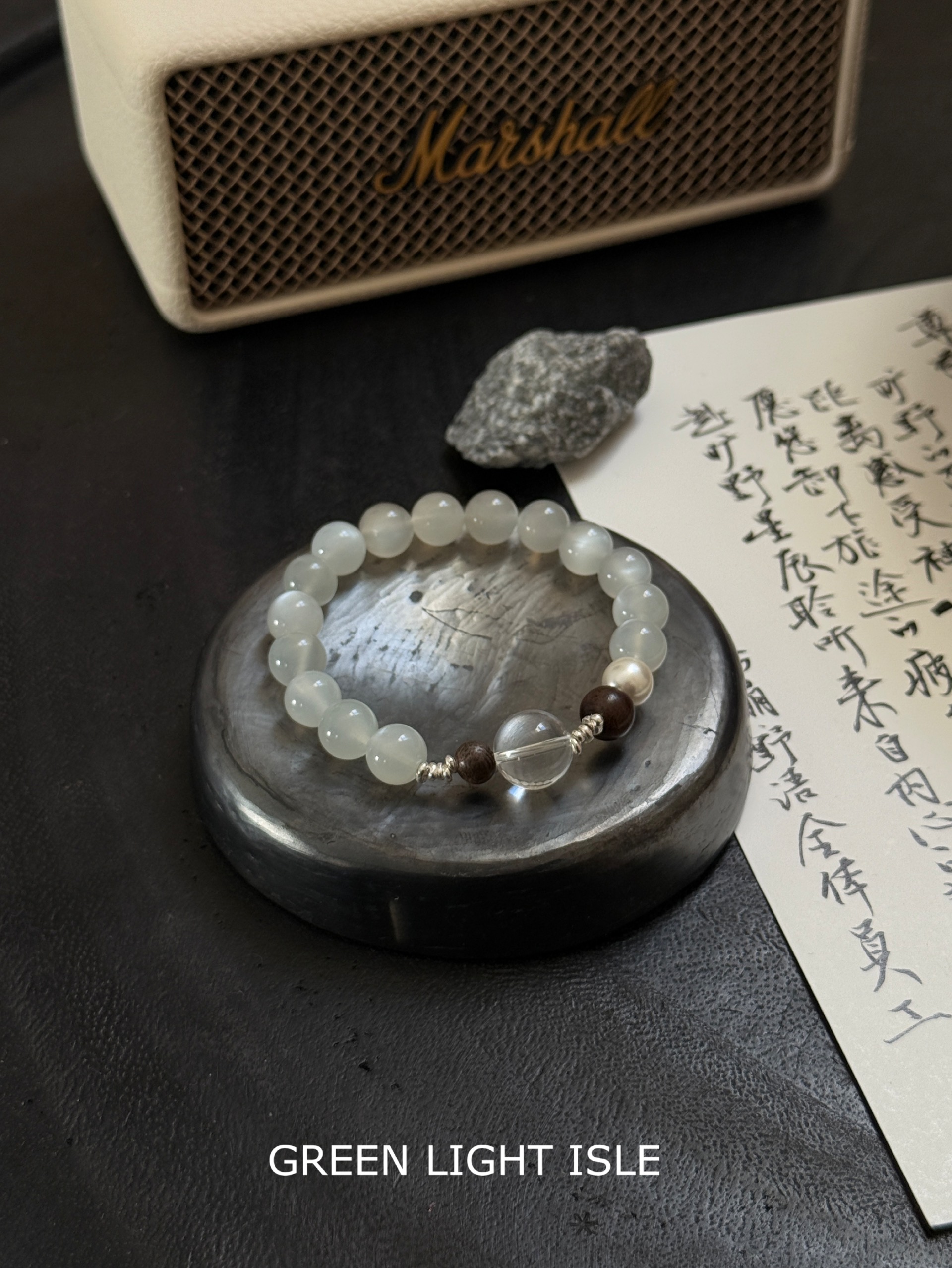 【月下梅里】淡人清冷感·喜金 高品质白月光白水晶