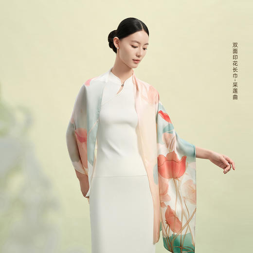 万事利“花样年华”丝巾礼盒-纯天然淡水珍珠款 商品图11