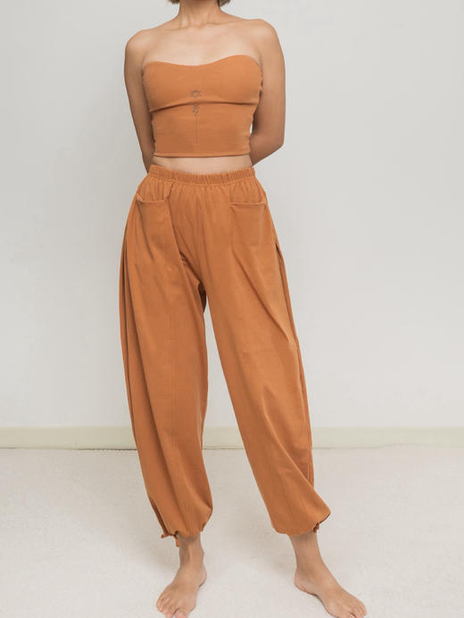 AddOne+1瑜伽宽松阔8/9分裤灯笼裤束脚瑜伽裤萝卜灯笼裤服饰外穿 商品图3