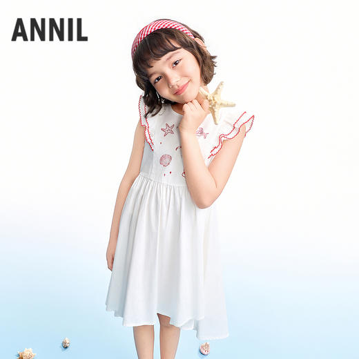 【实体店同款】女童短袖连衣裙夏季新款安奈儿童装AG623143 商品图1