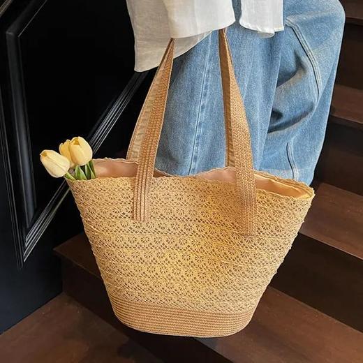 一眼沦陷！【2026新款蕾丝仙女休闲田园编织包】直接预定今年夏天的“氛围感天花板” 商品图2