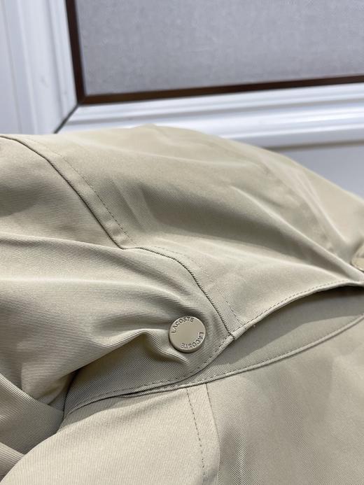 点此购买 鳄鱼春秋季女士小标撞色翻领风衣外套 bk 342014 商品图11