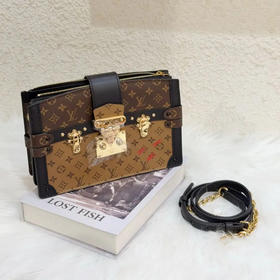 Trunk Clutch 软盒子 拼色老花 涂鸦 小号 斜挎包