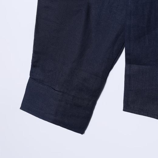 SDSA男装2026新款高贵轻奢新中式刺绣花卉设计长袖衬衫百搭衬衣 商品图3