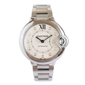 【95新】CARTIER 卡地亚WE902074自动机械机芯33MM（女款）蓝气球系列镶嵌钻石刻度060326NJS03