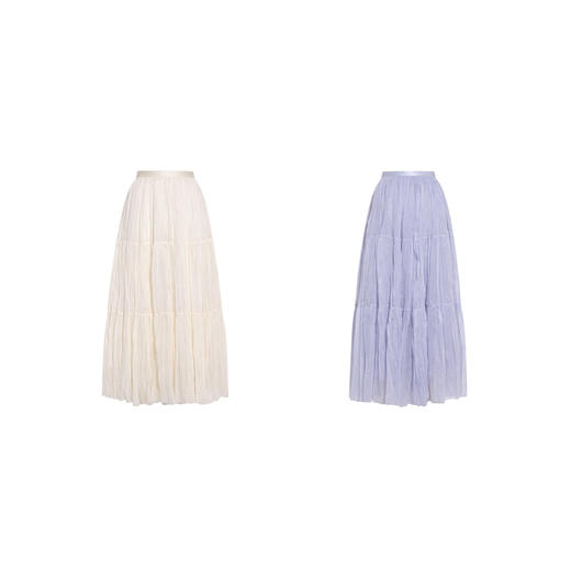 两三事 空灵之歌 2026春季新款甜美公主风网纱蓬蓬裙a字半身裙 商品图4