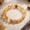 AJIDOU阿吉豆黄水晶手链女款新中式国风招财转运珠子饰品高级感手串 商品缩略图2
