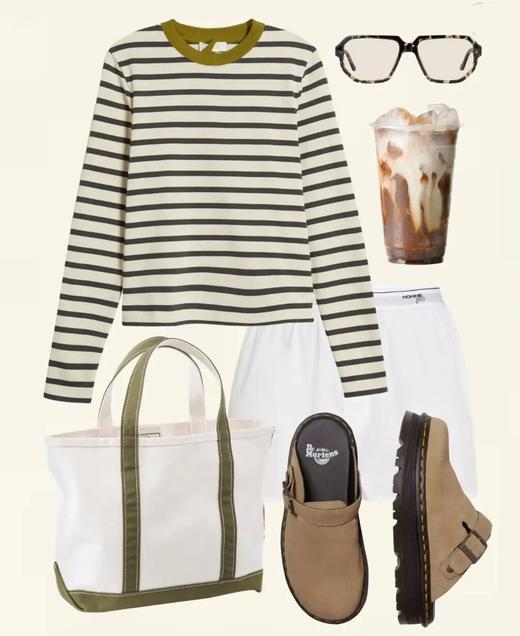 C*s同款条纹撞色长袖 商品图4