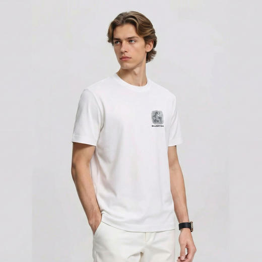 夏季新款简约时尚百搭宽松休闲印花圆领短袖T恤  YLZ-15070 商品图1