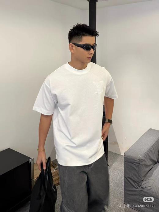F031243新款简单时尚活力字母logo印花慵懒随性圆领短袖T恤 商品图8