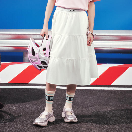 PUMA彪马童装2026夏季新款儿童裙子半身裙甜美运动风 商品图4