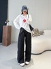田曦薇同款设计感宽松弯刀裤 商品缩略图12