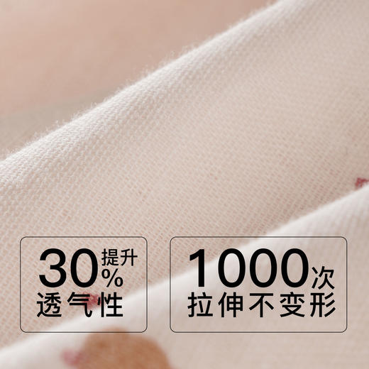 【7.5折限时特惠】【秀黛】女翻领印花长袖套装双层纱棉轻盈透气柔软萌宠春夏女家居服睡衣W1551010T【门店同款】 商品图3