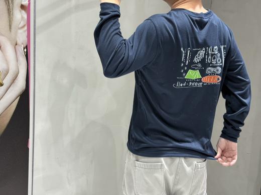 点此购买 montbell春秋季男女款户外登山速干透气防晒长袖T恤 ss 342042 商品图3