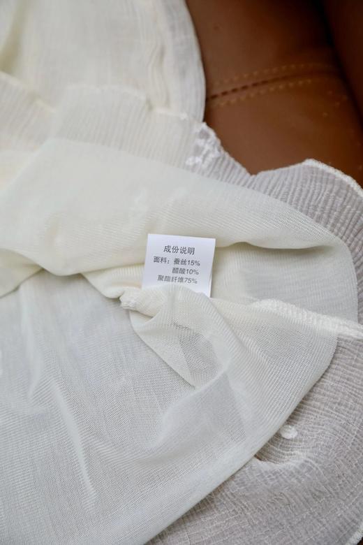 【服饰/饰品】浮花柔衫～重工微皱线绣肌理感小衫 C127065 商品图6