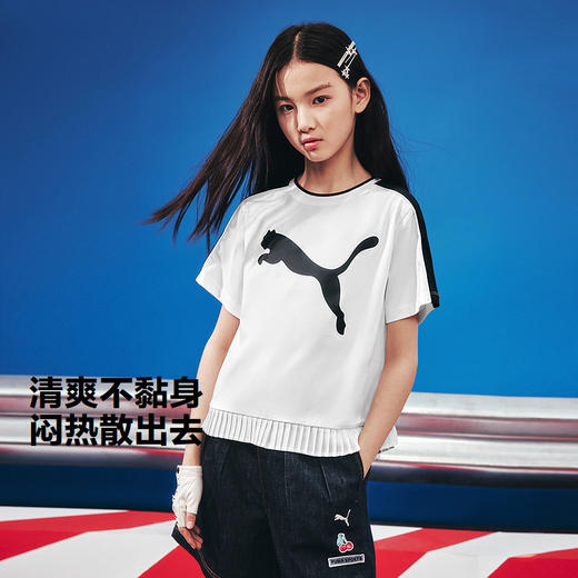 PUMA彪马童装2026夏季新款儿童女童短袖T恤吸湿速干时尚 商品图1