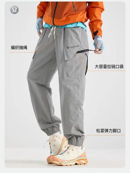 F031213复古冲锋裤轻量抗风显瘦户外日常通勤束脚工装裤 商品图3