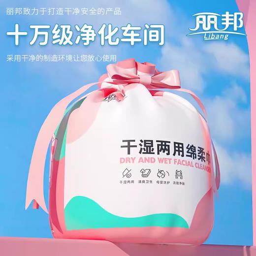 自营（泰利嘉）- 一次性干湿两用卷筒式绵柔巾 加厚耐用【4卷装】送收纳袋 商品图1