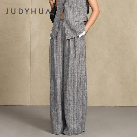 JUDYHUA生命的轨迹系列亚麻长裤 商品图1