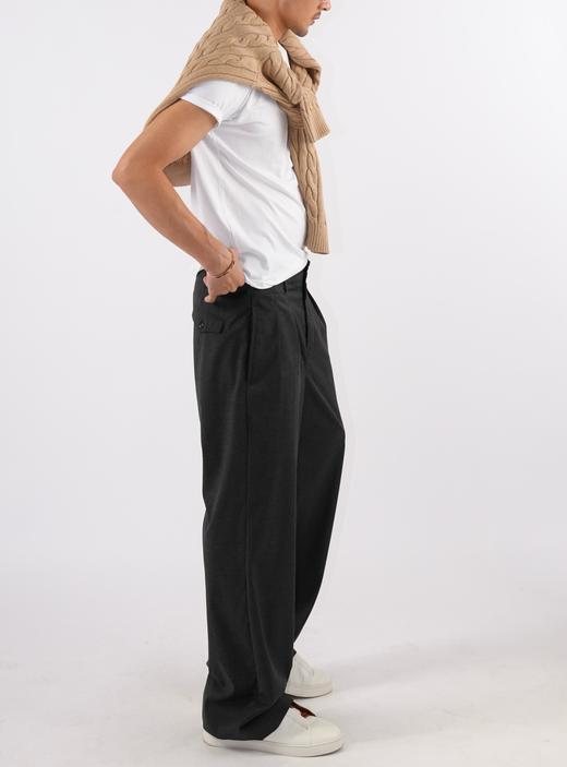 男款羊毛直筒薄款西裤长裤he013 商品图3