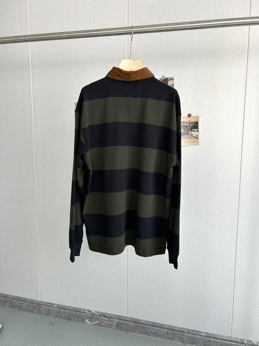 点此购买 Barbour巴博春秋季男士条纹长袖Polo衫 zc 342067 商品图6