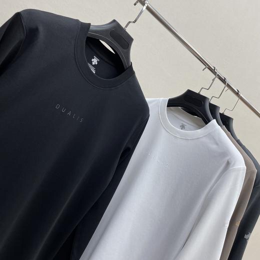 点此购买 迪桑特春秋季男士DUALIS通勤百搭吸湿透气健康环保除菌长袖T恤 yh 342129 商品图10