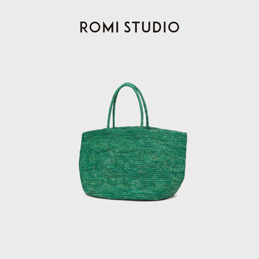 ROMI STUDIO 首饰袋 手工编织细密钩针大容量托特包 RWDRP31542 商品图1