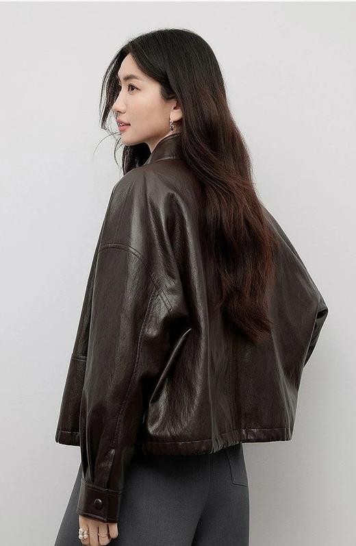 金属丝PU蛋白皮外套 C129265 商品图1